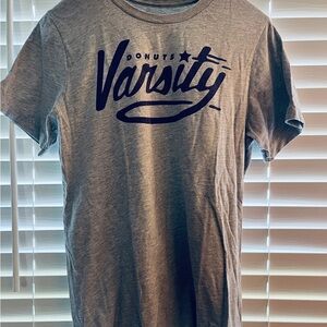 Varsity Donuts Gray Vintage T-Shirt, Adult Small